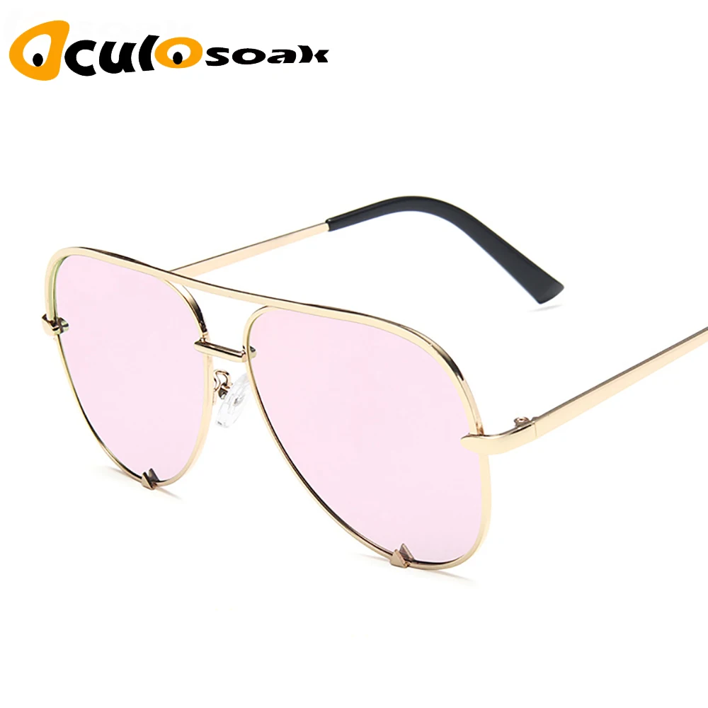 

2019 Fashion Brand Designer Men Sunglasses Women Vintage Metal Reflective Glasses For Women Mirror Retro Oculos De Sol Gafas