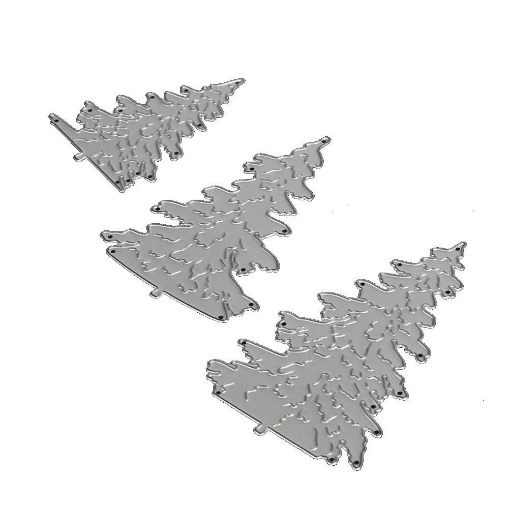 3 шт./лот Рождественская елка вырубные формы для скрапбукинга поделки фото/штампы