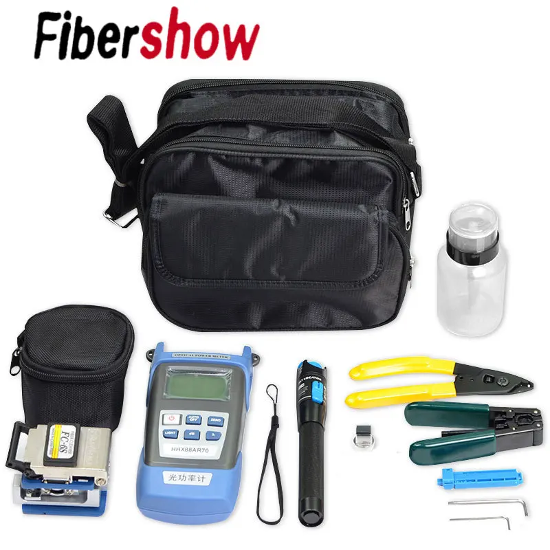 Kit De Herramientas FTTH Para Fibra óptica - Incluye Medidor De Potencia, Lápiz De Luz Roja 50 Km, Cortador Y Accesorios