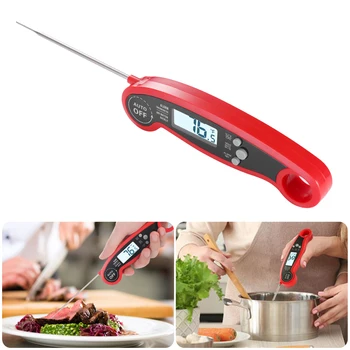 

Electronic Cooking BBQ Meat Thermometer Food Probe Temperature Measuring Tool Electronic Oven Waterproof Kitchen Tools