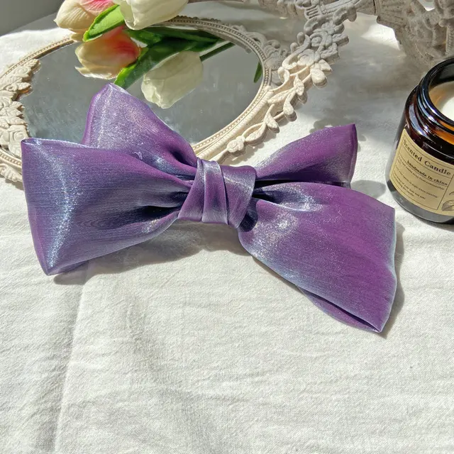 2021 Fashion Girls Retro Black Velvet Bow Hairpin Ladies Wedding Long Satin Ribbon Korean Hairpin Hair Accessories Headdress 13