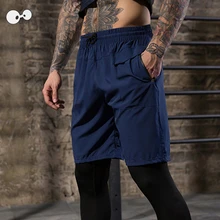 Мужские шорты для тренировок, бодибилдинга, спортзала, бега, быстросохнущие шорты с карманом на молнии, спортивные шорты для бега, тенниса, тренировок, одежда для фитнеса