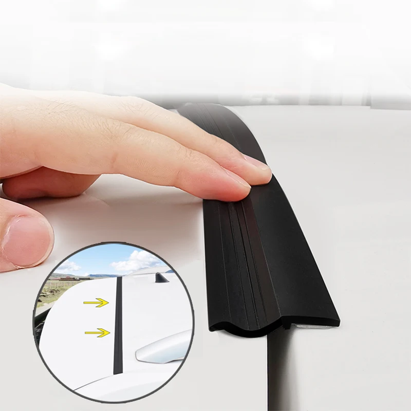 Enhanced Auto Rubber Seal Strip for Trunk Lid - Black Dustproof Car Accessory for SUVs and Hatchbacks