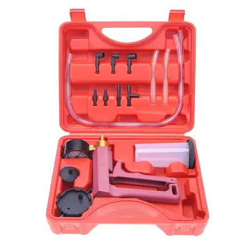 

17Pcs Hand Held Vacuum Pressure Pump Brake Bleeder Tester Tool Kit With Adapters For Car