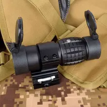 Оптический прицел 3X лупа прицел компактный охотничий прицел Прицелы с откидной крышкой подходит для 20 мм винтовка пистолет рейку