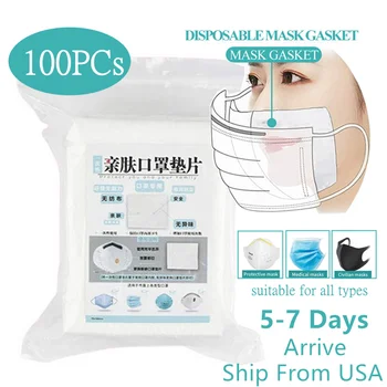 

100-500pcs Disposable Face Masks Replacement Filtering Pad Breathable Mask Filter Respiring Mat for All Masks
