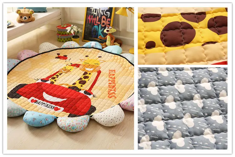 Диаметр 175 см Подсолнух мультфильм животное мягкий детский игровой Коврик развивающий детский Противоскользящий ковер безопасность спальня коврик игрушка
