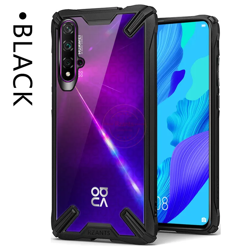Военная подушка безопасности, противоударный защитный чехол для huawei Nova 5 T/Honor 20 S, прозрачный акриловый PC+ TPU противоударный защитный чехол