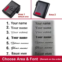 Billeteras cortas de cuero PU para hombre, monederos con doble cremallera, tarjetero, bolsillo para monedas, carteras de marca Vintage de alta calidad, 2024 - Imagen 6