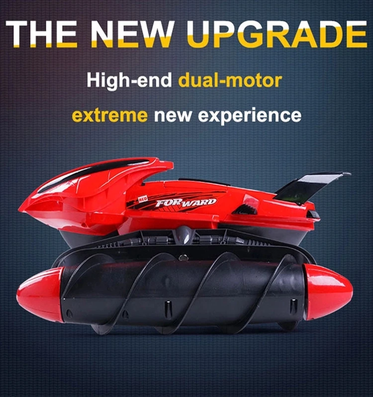 

Water-proof RC Car amphibious tank road stunt RC car apply to all roads Light Special Design Remote Control Toy