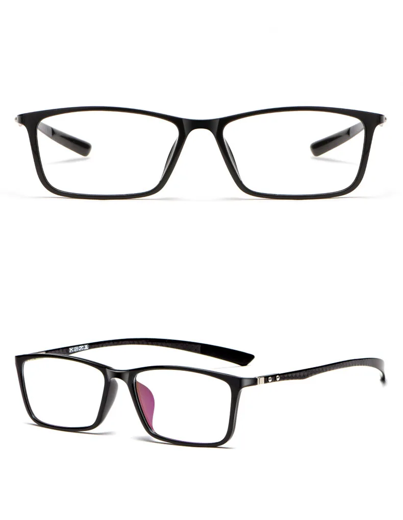 Мужские очки из углеродного волокна, ультралегкие оптические очки, квадратная стеклянная оправа, оптические очки по рецепту oculos de grau