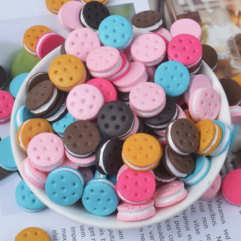 Печенье-сэндвич с крючками шармы для слизи DIY полимерный наполнитель клейкие аксессуары игрушки Lizun моделирование комплект глины для детей