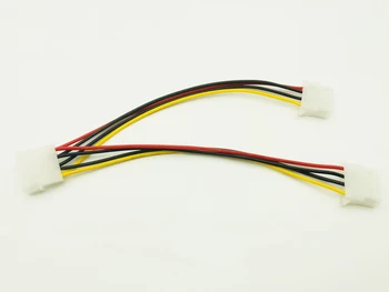 

4P 4Pin Molex Male to 2 Port Molex IDE Female Power Supply Splitter Adapter Cable Computer Power Cable for BTC ETH Miner Mining