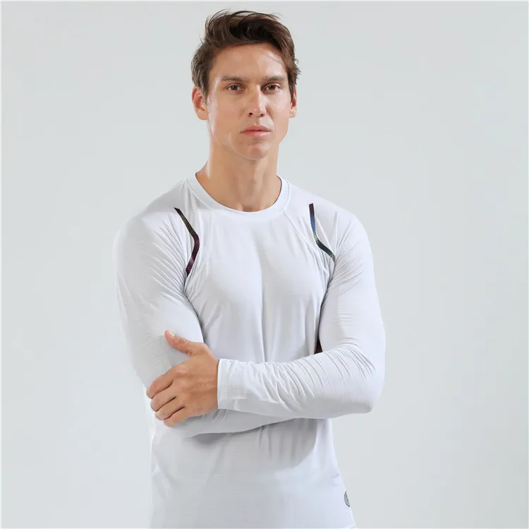 

Autumn and Winter New O-Neck Long Sleeve Quick-drying Stretch T-shirt Sports Fitness Running Training Shirt