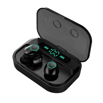 

Portable TWS Wireless Bluetooth 5.0 Earphone Smart Press Earbuds IPX7 Waterproof 3600MAh Power Bank Headset with Mic