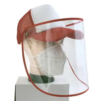 

Kid Adult Removable Anti-Spitting Face Shield Cover Baseball Cap Protective Hat Serves as a safety shield to guard face and eyes