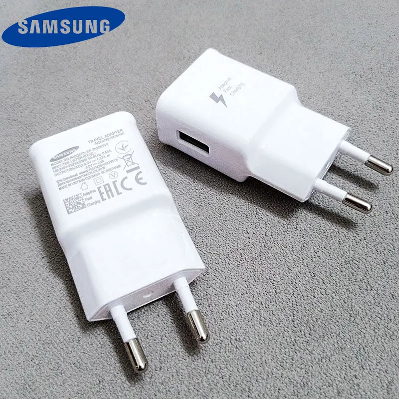 Samsung Оригинальное быстрое зарядное устройство USB адаптер питания 9V 1.67A кабель