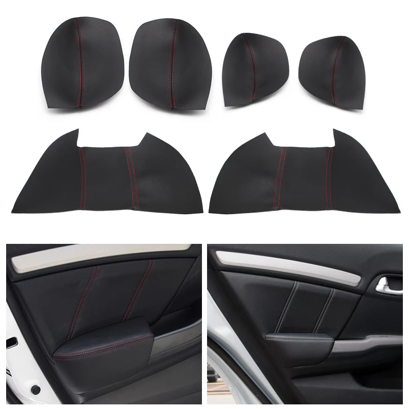 4 шт. защитные панели из микрофибры для дверей и подлокотников Honda Civic 9th Gen 2012 - 2015 |