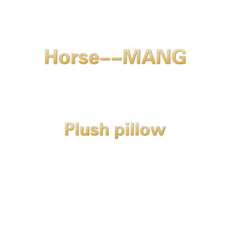 Horse--MANG 35 см оригинальные Kpop Bangtan мальчики плюшевые игрушки мягкие подушки валик кролик/щенок/Сердце/Коала/овца/лошадь/инопланетянин/печенье кукла подушка - Цвет: Horse--MANG