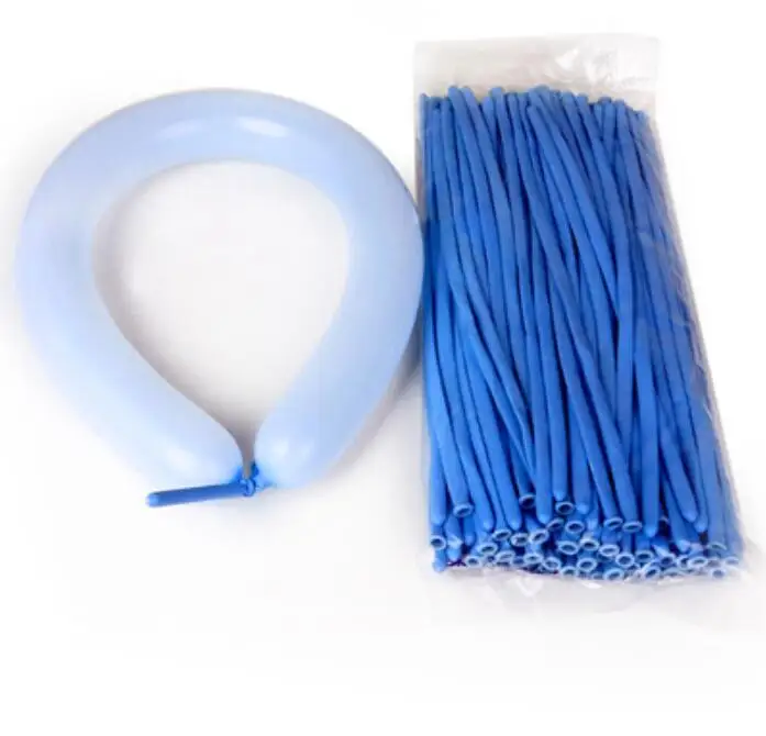 Macaron blue 100 шт./лот 260 волшебные длинные шары моделирование твист латекс вечерние украшения Свадебные Воздушные шары ко дню рождения Макарон Арка длинные полосы воздушный шар - Цвет: Macaron blue