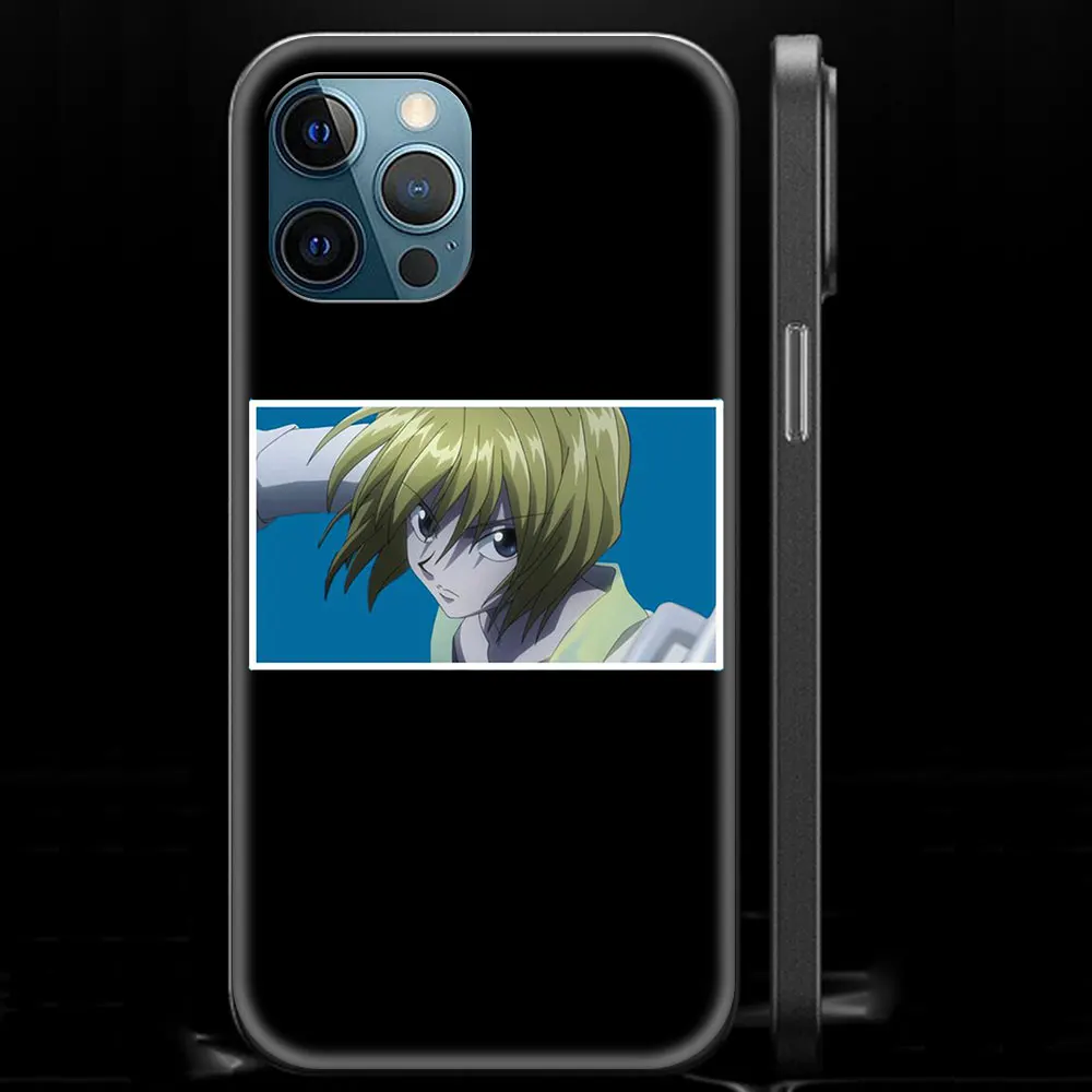 case iphone 13 pro  hunter x hunter Anime Hisoka Morow Luxury Phone Case For iPhone 13 12 11 Pro MAX XR X SE XS 7 8 Plus Soft Black Cover Fundas 13 pro cases