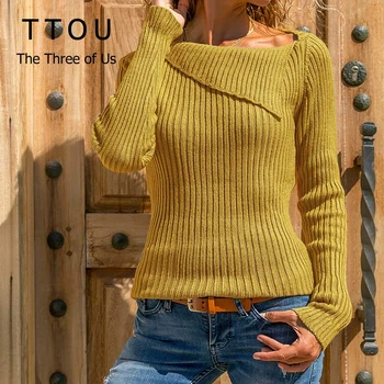 

Off Shoulder Knitted Sweater Women Sexy Autumn Sweater Female Pullover Women Bat sleeve Loose Knitting Jumper Top Plus Size 5XL