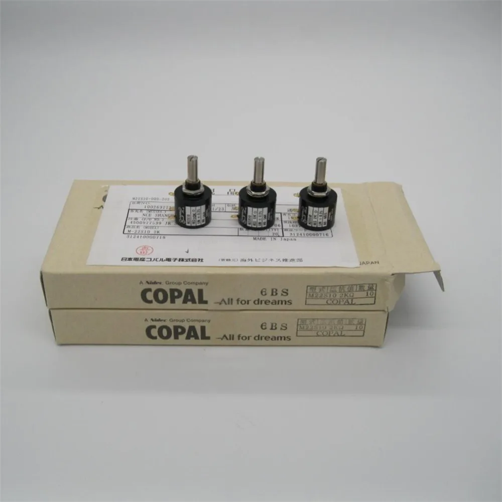 Япония импортный филиал Po COPAL M22S10 прецизионный многооборотный потенциометр переключатель 10 кольцо 10 к 5 к 1 к аксессуары для принтера