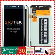 5,1 ''Супер AMOLED дисплей для SAMSUNG Galaxy S6 edge lcd Рамка G925 G925I G925F сенсорный экран дигитайзер