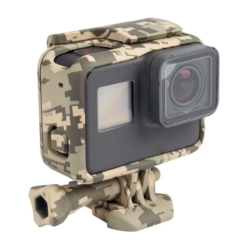 Для экшн-камеры Gopro с камуфляжным принтом Цвет Стандартный рамка задней панели защитный Корпус чехол для экшн-камеры GoPro Hero 7 black 6 5 Hero5 Hero6