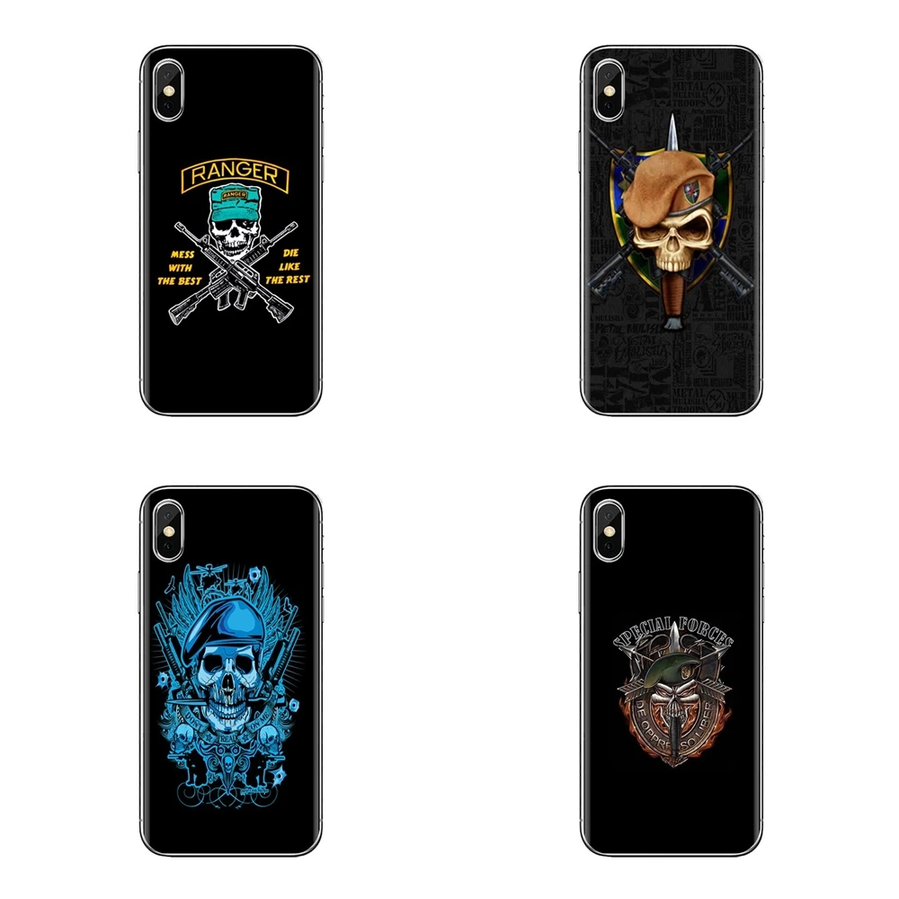 Case Cover For iPhone XS Max XR X 4 4S 5 5S 5C SE 6 6S 7 8 Plus Samsung Galaxy J1 J3 J5 J7 A3 A5 United States U.S. Army Rangers |