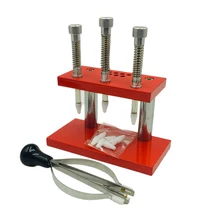 Аксессуары, инструмент для ремонта, установка плунжерных часов, набор ручных прессов, часовщик, профессиональные наручные щипцы, установка для удаления 3 головок