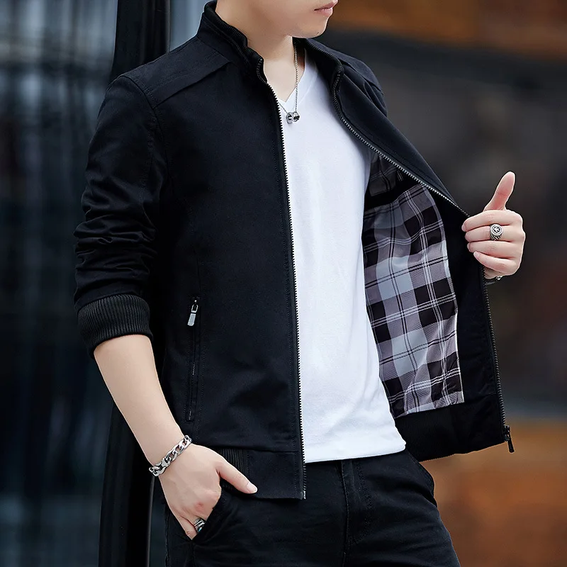 

New Style Jacket MEN'S Top 2019 Spring And Autumn Coat Korean-style Trend Men Slim Fit Casual Handsome Versatile