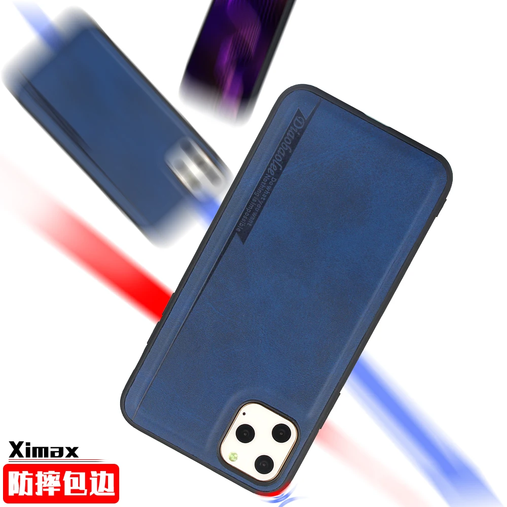 Деловой кожаный задний Чехол для телефона для iPhone 11 Pro MAX/11 Pro/11 противоударный Тонкий чехол для iPhone 6 6S 7 Plus XS XR Coque