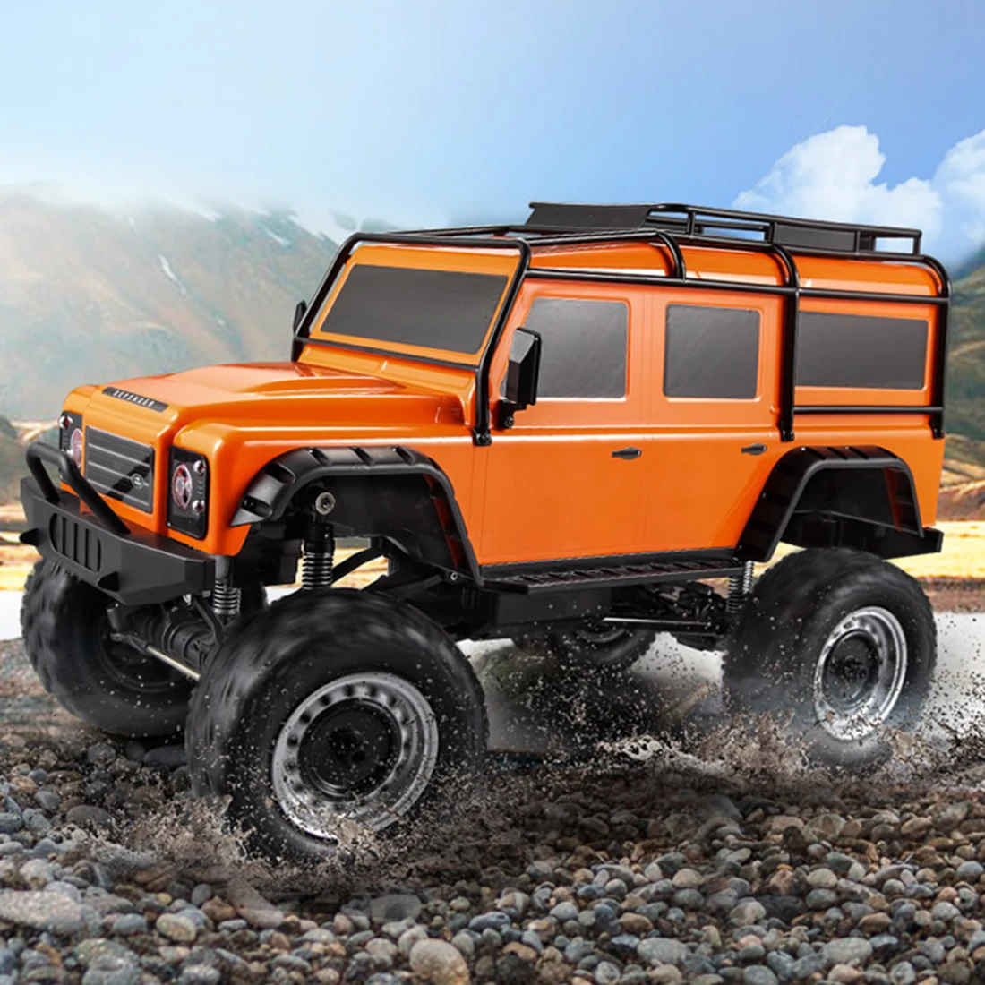 50 см 1:8 2,4G 4WD электрический RC Внедорожник Land Rover Defender модель автомобиля обучающая игрушка для детей и взрослых-оранжевый зеленый размер XL