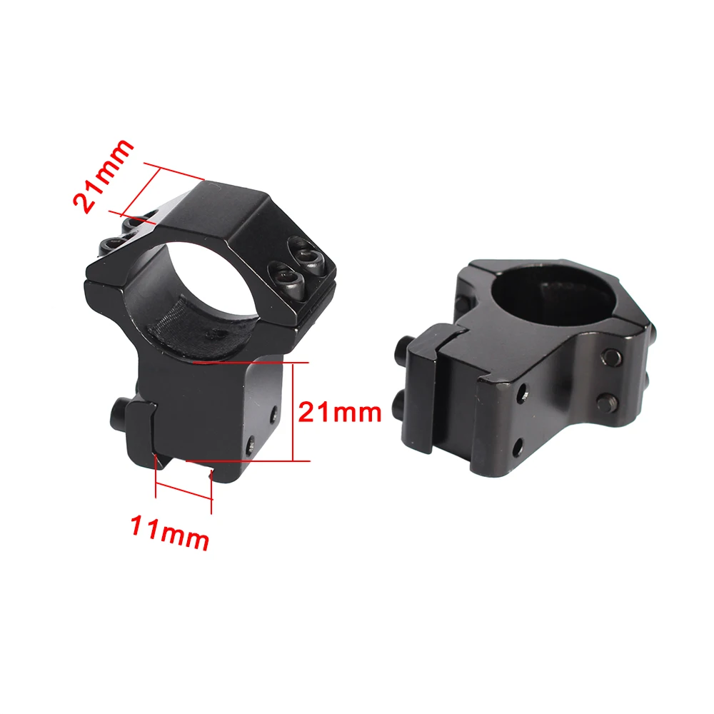 with 11mm High mount Прицел для винтовки SPINA 1,5-6X32 30 мм, оптический прицел с зеленым стеклом для охоты и стрельбы - Цвет: with 11mm High mount