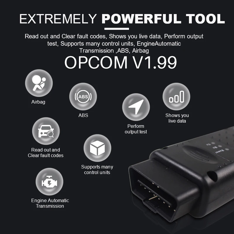 OBD2 Op-com USB CAN 1,99 с чипом PIC18F458 Opcom V1.99 для Opel Scan OP COM V1.99 OPCOM