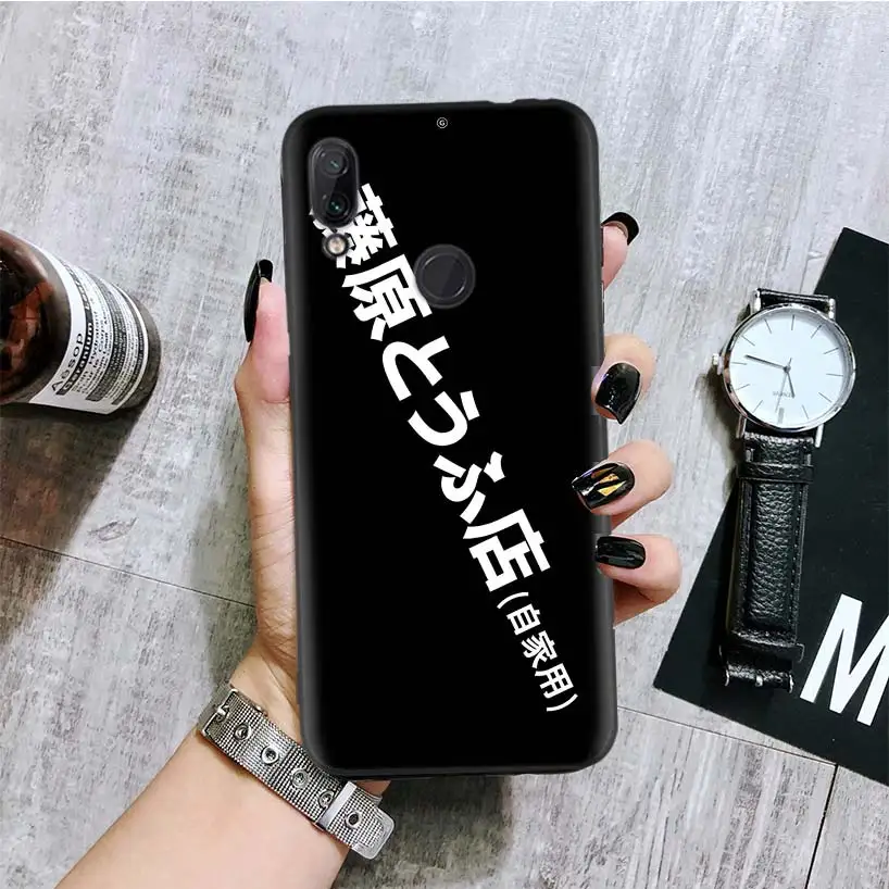 INITIAL D AE86 черная крышка чехол для телефона для Xiaomi Redmi Note фотоаппаратов моментальной печати 8 7 7S 7A 6 S2 GO K20 Pro 6A mi 6X 5X A1 CC 9 8 Coque