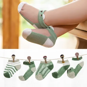 

5Pairs/set Socks for Newborns Cotton Baby Girl Socks Cartoon Casual Socks for Boys Infant Summer Baby Accessories Things 2020
