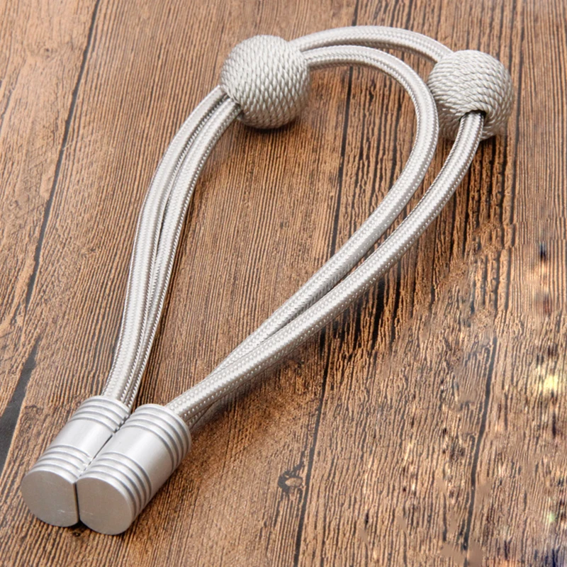 1Pc Magnetic Ball Curtain Tiebacks Buckle Holdbacks Curtain Holder Clip Home Decorative Curtains Tie Backs Room Accessories