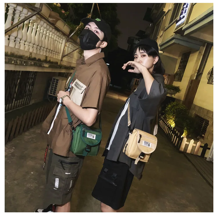 Women's Bag Canvas Disco Dancing Bag INS Popular Brand Backpack Hip Hop Bag Crossbody Bag Women's Casual Mini Pannier Bag