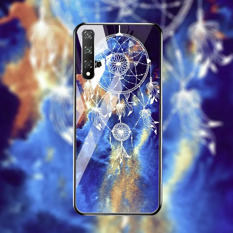 Чехол из закаленного стекла для huawei Honor 20 чехол, Жесткий ПК, цветной чехол для huawei Honor 20, чехол-бампер Honor20 pro чехол, задняя крышка