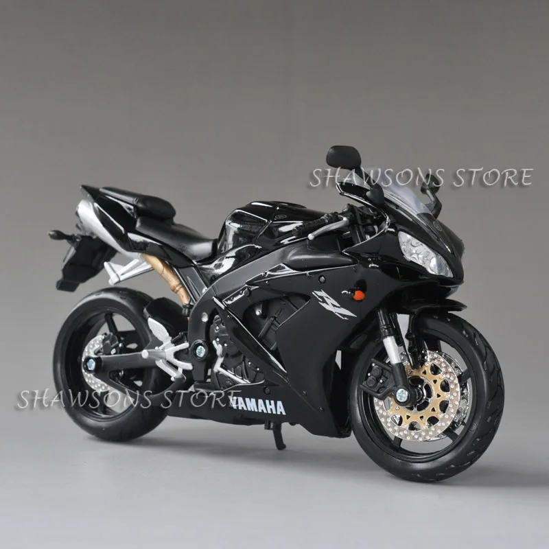 Черный Литая модель мотоцикла игрушки Maisto 1:12 Yamaha YZF-R1 спортивный велосипед миниатюрная копия черный - Цвет: Черный