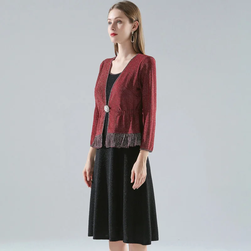 Vestidos Feminino, осенний стиль, женское элегантное платье до середины икры, украшенное бусинами, цветными пуговицами, с цветными блоками, 50 s, 60s