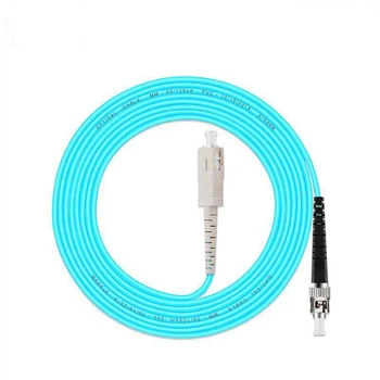 

5PCS OM3 Jumper SC/UPC -ST/UPC Fiber Optic Patch Cord 10G 50/125 Fiber Cable Multimode Simplex Optical Jumper