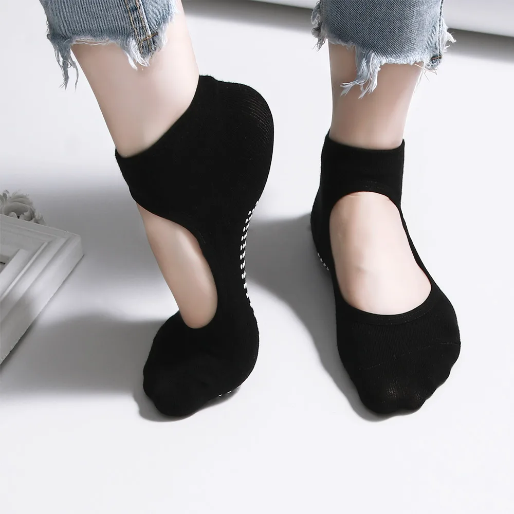 1 пара Новое поступление нескользящие носки с открытой спинкой силиконовые