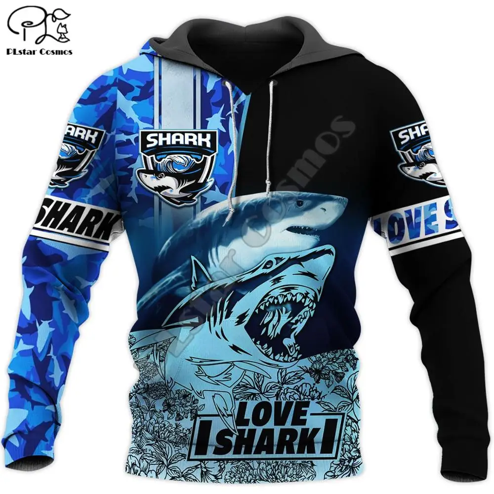 

PLstar Cosmos I Love Shark 3D Printed New Men's Sweatshirt Casual Zipper Hoodie Fun Ocean Animal Jacket Pullover Style-4