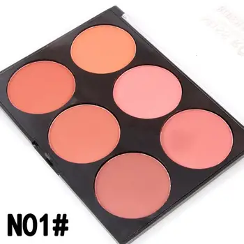 

MISS ROSE Six Color Blush Makeup Cosmetic Natural Girls Women Blusher Powder Palette Charming Cheek Color Cosmetic