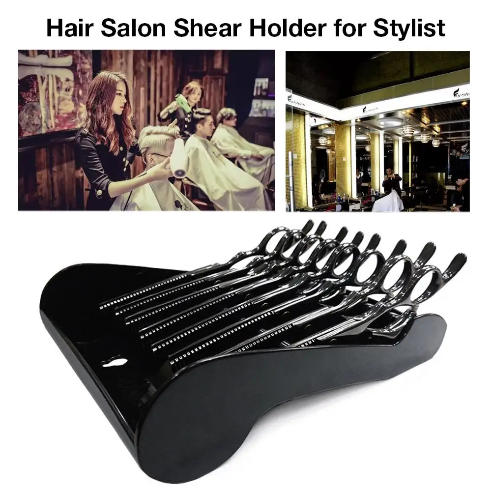 Hair Salon Shear Holder For Stylist Hair Cutting Scissors Rack Professional Barber Shop Scissors Organizer Scissors Storage Tray