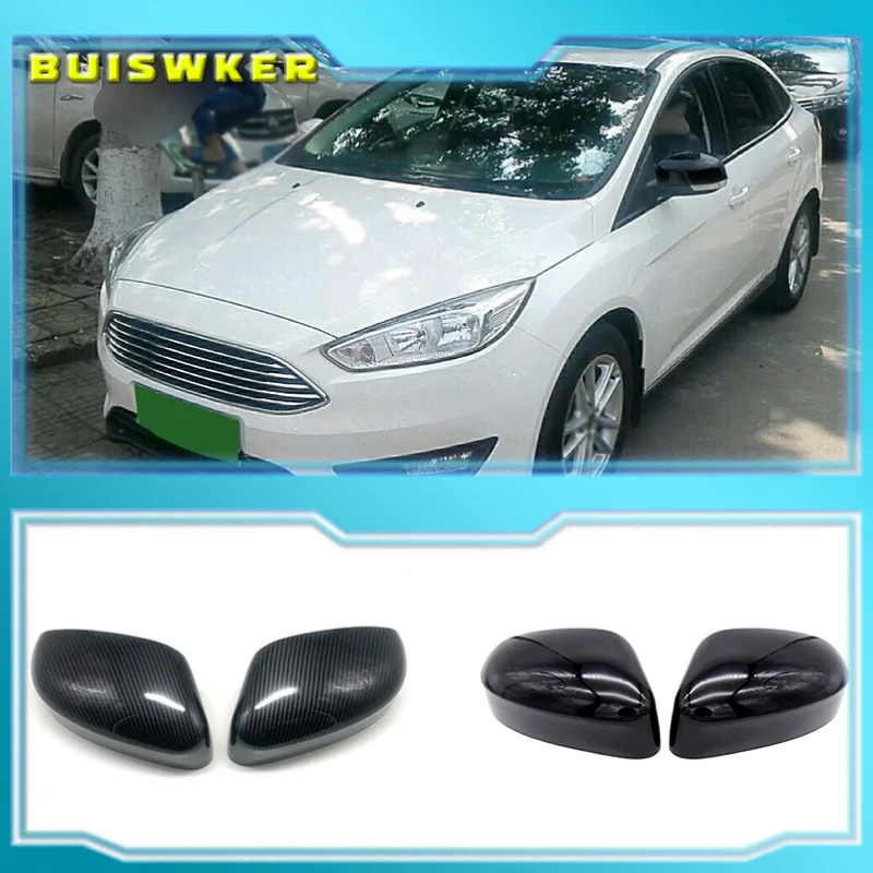 

Rearview Mirror Cover Cap Carbon Fiber / Black for Ford Focus MK2 MK3 ,for Mondeo mk4 Facelift Estate 2010-2014