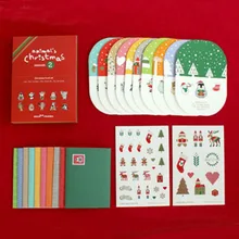 1 упаковка каваи Счастливого Рождества мини 3D Поздравительные открытки подарок на год открытки Рождественские украшения для вечеринки канцелярские товары